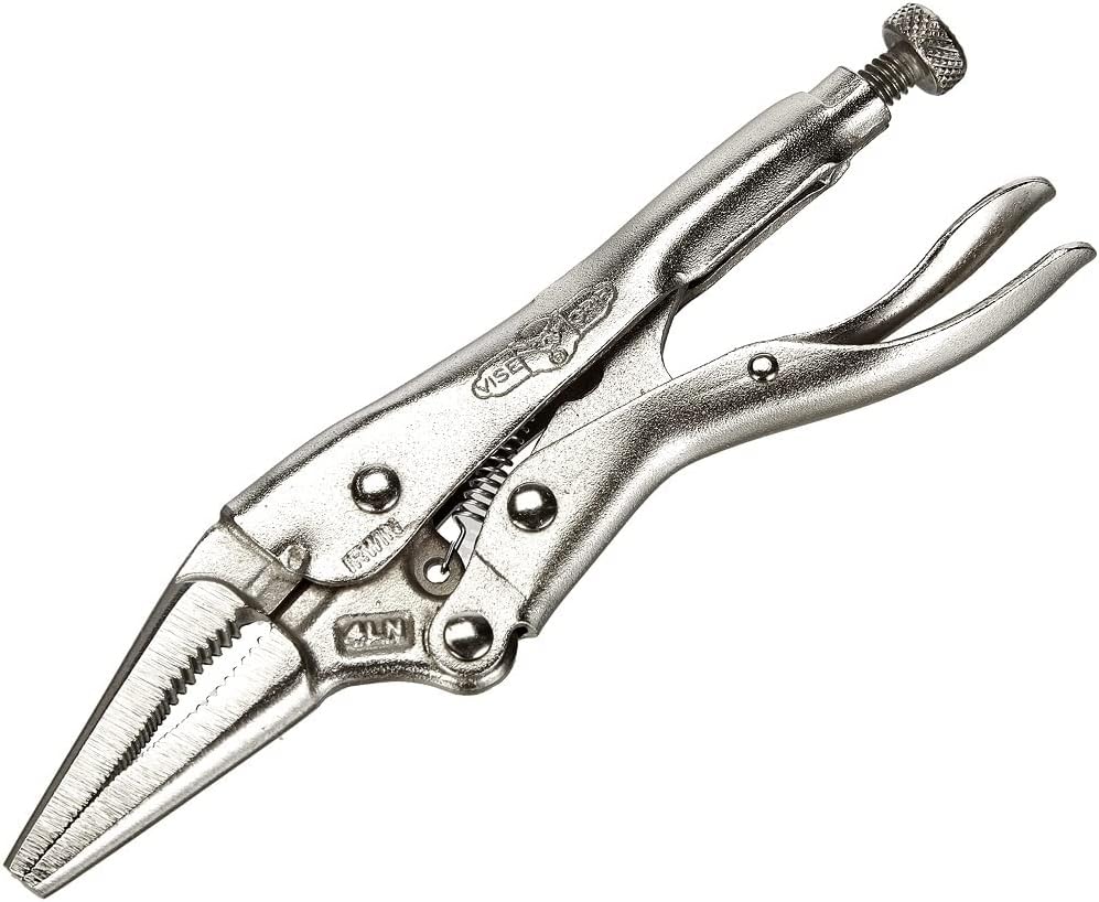 IRWIN VISE-GRIP Original Locking Pliers. Long Nose. 4-Inch (1602L3). 100mm