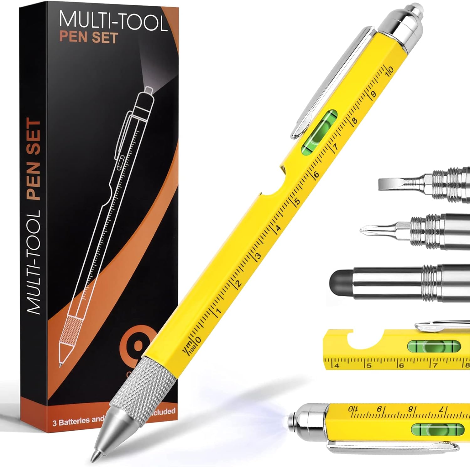 Gifts for Men. Christmas Stocking Stuffers for Men Dad Husband Adults. 9 in 1 Multitool Pen. Cool Tools Gadgets Birthday Present. Fathers Day Dad Gifts from Daughter Son